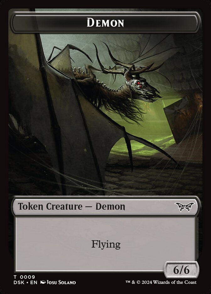 Demon // Manifest Double-Sided Token (DSK-9 // 18) (Foil)
