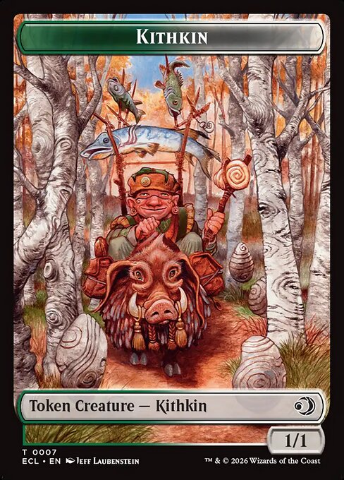 Elf // Kithkin (0007) Double-Sided Token (ECL-4 // 7)