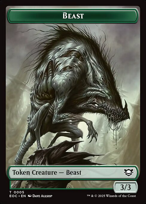 Insect // Beast (0005) Double-Sided Token (EOC-4 // 5)