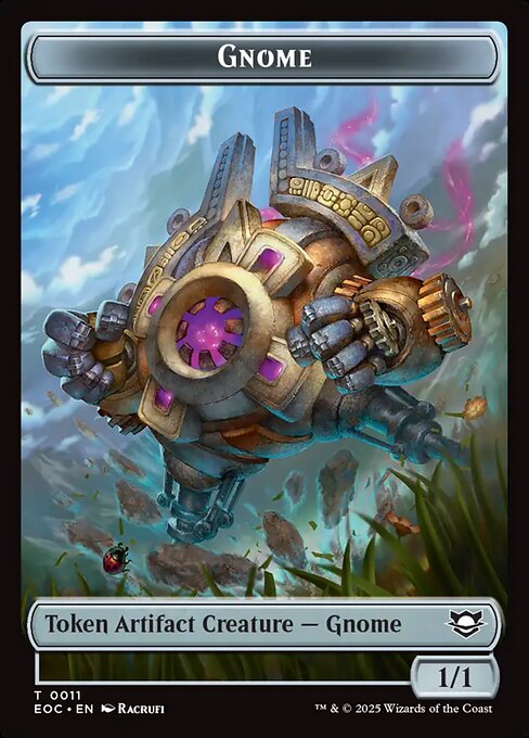 Thopter // Gnome Double-Sided Token (EOC-16 // 11)
