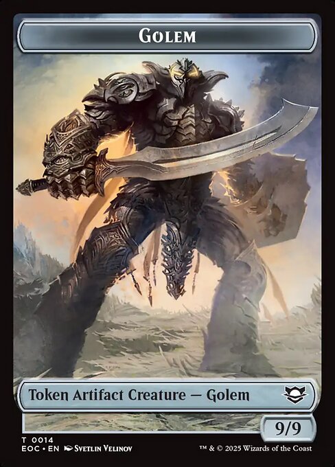 Golem (0012) // Golem (0014) Double-Sided Token (EOC-12 // 14)