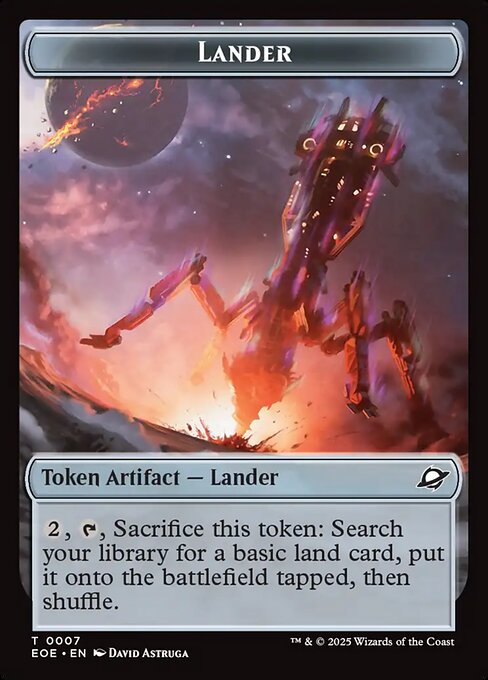 Robot // Lander (0007) Double-Sided Token (EOE-10 // 7)