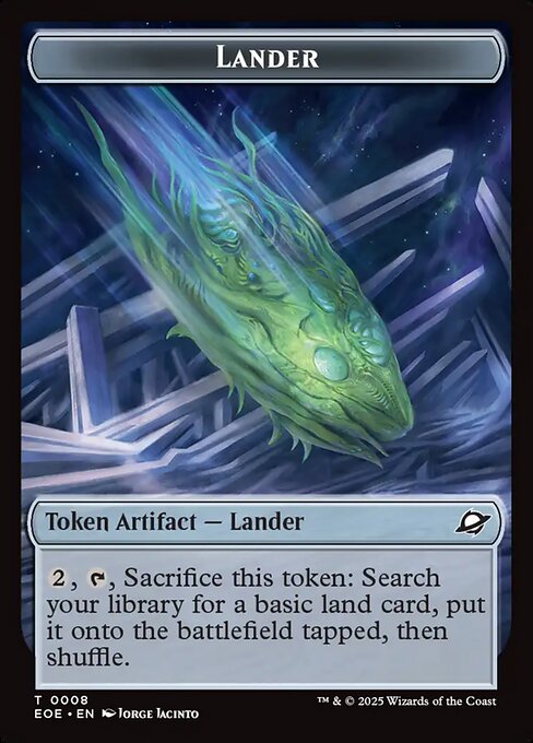 Robot // Lander (0008) Double-Sided Token (EOE-10 // 8)
