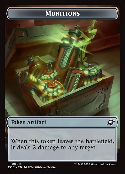 Robot // Munitions Double-Sided Token (EOE-10 // 9)
