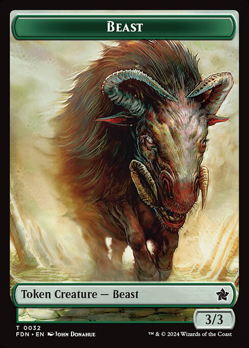 Dog // Beast (0032) Double-Sided Token (FDN-29 // 32)