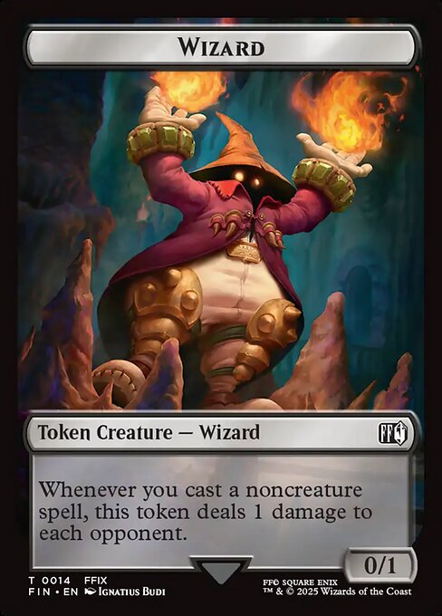 Hero (0003) // Wizard (0014) Double-Sided Token (FIN-3 // 14)