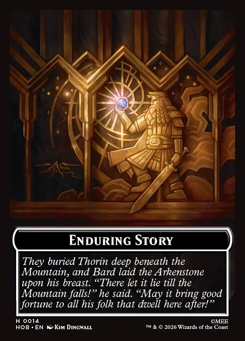 Dwarf // Enduring Story Double-Sided Token (HOB-6 // 14)