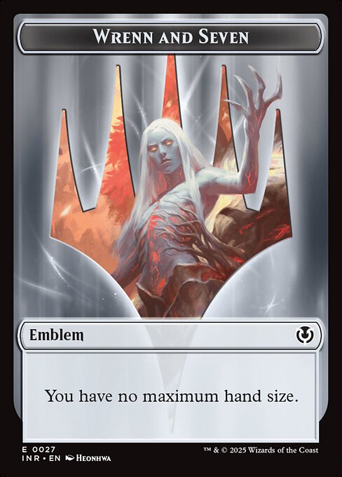Treefolk // Emblem - Wrenn and Seven Double-Sided Token (INR-17 // 27) (Foil)