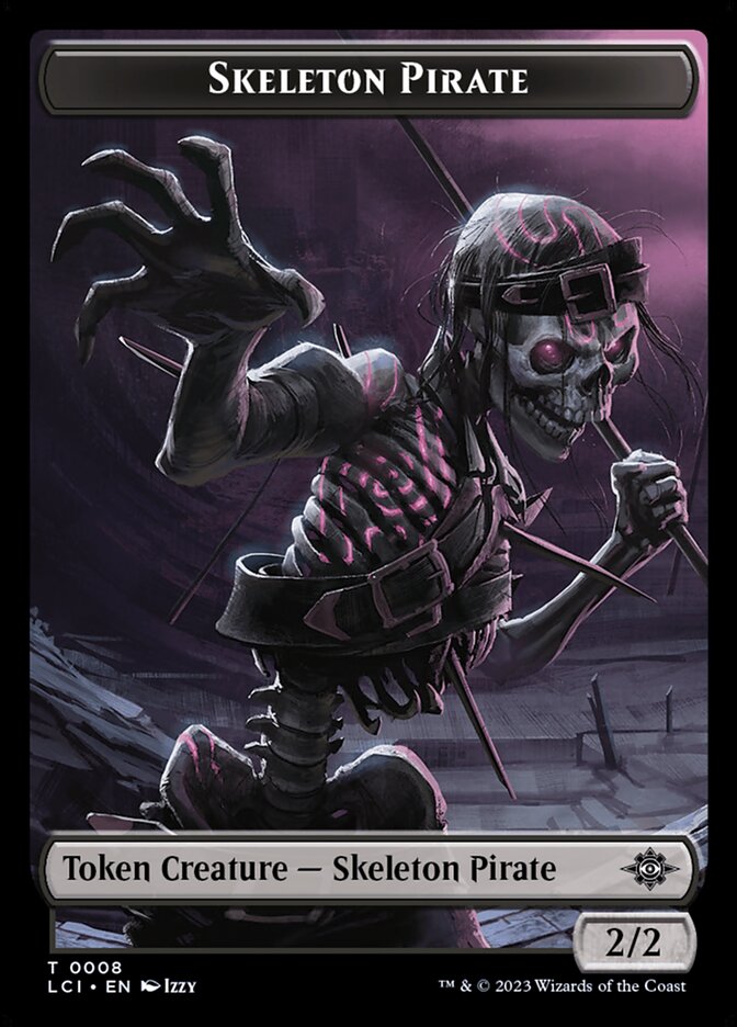 Gnome // Skeleton Pirate Double-Sided Token (LCI-16 // 8) (Foil)
