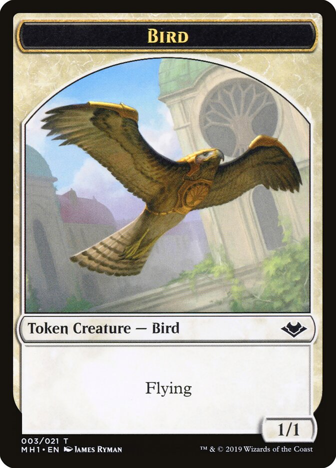 Bird // Elephant Double-Sided Token (MH1-3 // 12)