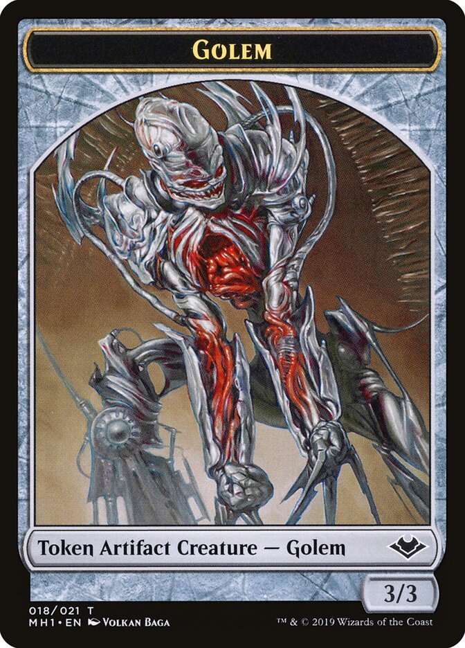 Goblin // Golem Double-Sided Token (MH1-10 // 18)