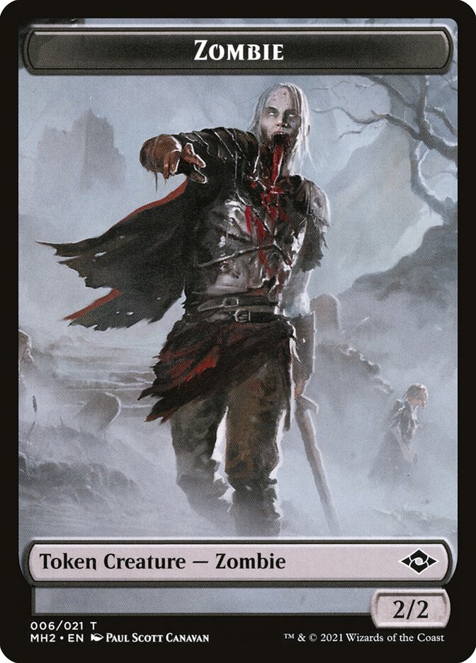 Squirrel // Zombie Double-Sided Token (MH2-11 // 6) (Foil)