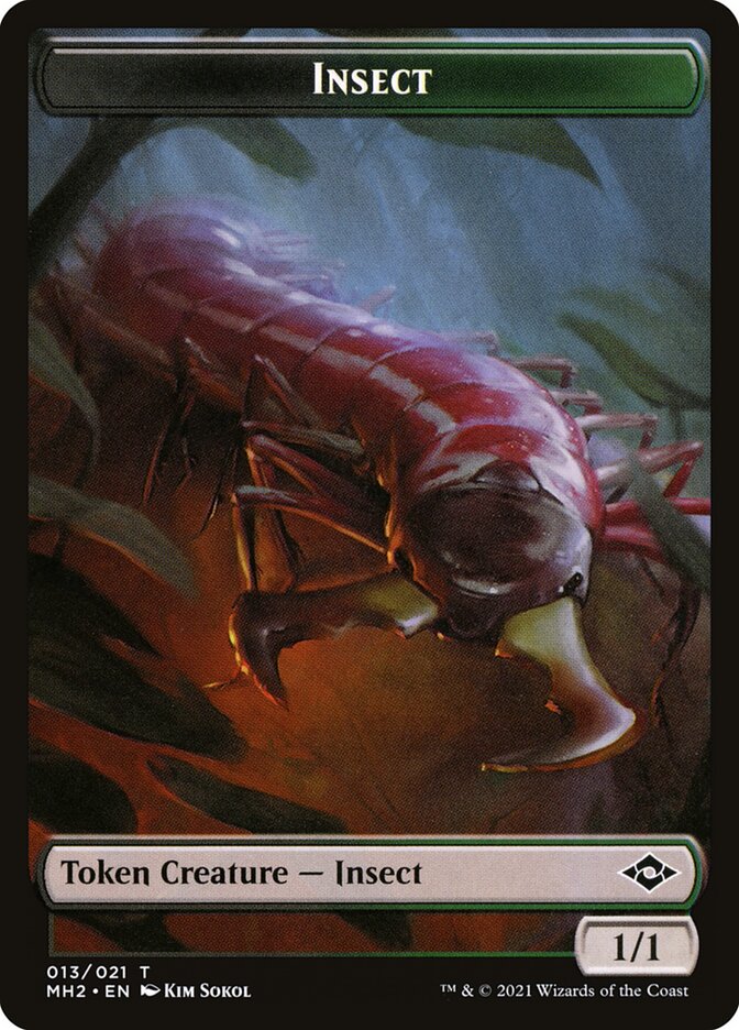 Squirrel // Insect Double-Sided Token (MH2-11 // 13) (Foil)
