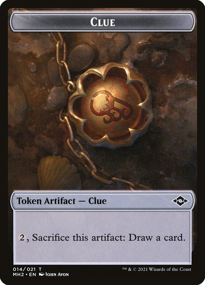 Clue (014) // Crab Double-Sided Token (MH2-14 // 2) (Foil)