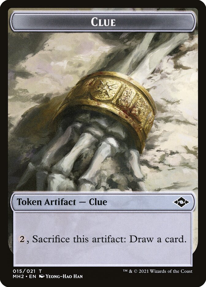Clue (015) // Crab Double-Sided Token (MH2-15 // 2) (Foil)