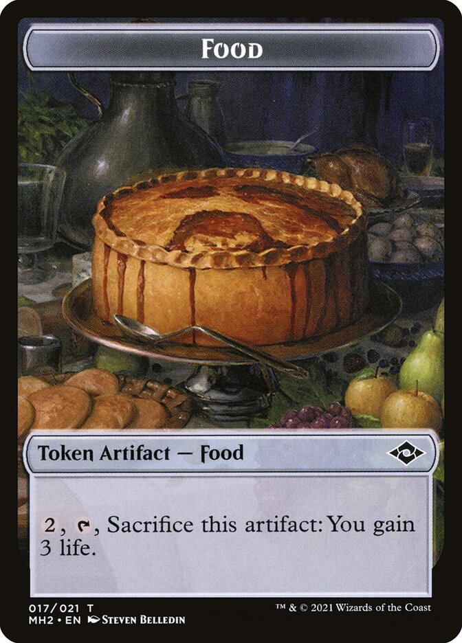 Food (017) // Beast Double-Sided Token (MH2-17 // 9) (Foil)