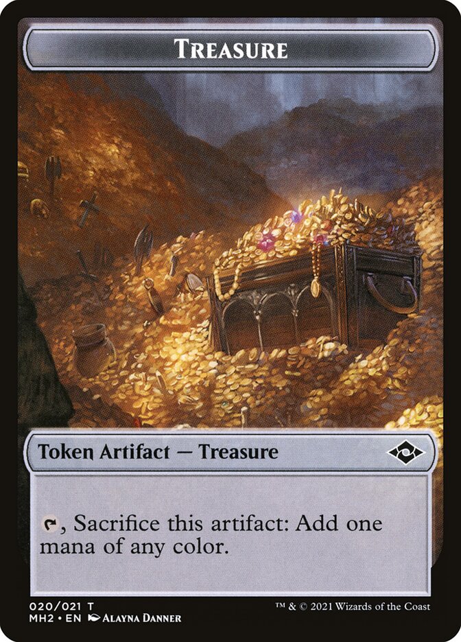 Treasure (020) // Construct Double-Sided Token (MH2-20 // 16) (Foil)