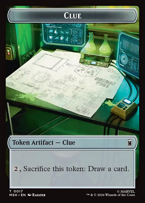 Soldier // Clue Double-Sided Token (MSH-004/017) (Foil)