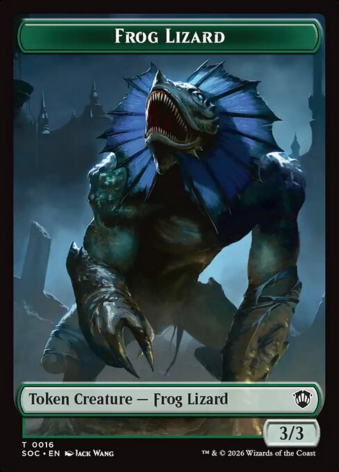 Food //  Frog Lizard Double-Sided Token (SOC-27 // 16)