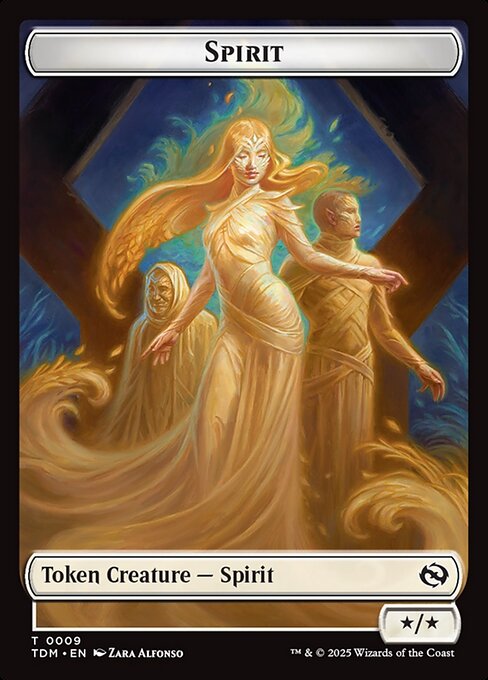 Spirit (0008) // Spirit (0009) Double-Sided Token (TDM-8 // 9) (Foil)