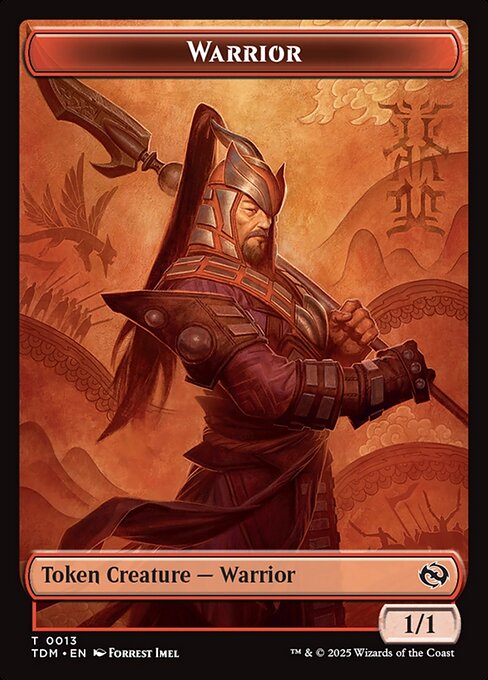 Goblin // Warrior Double-Sided Token (TDM-12 // 13) (Foil)
