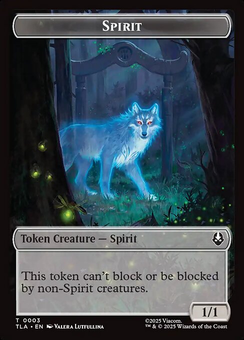 Clue (0015) // Spirit (003) Double-Sided Token (TLA-15 // 3) (Foil)