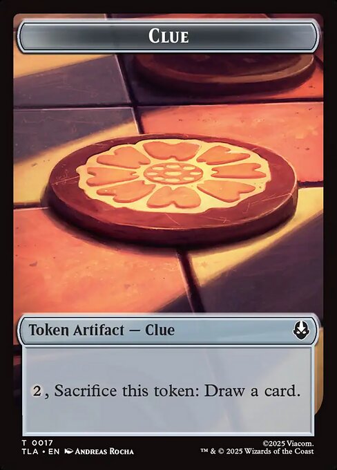 Ally (0006) // Clue (0017) Double-Sided Token (TLA-6 // 17)
