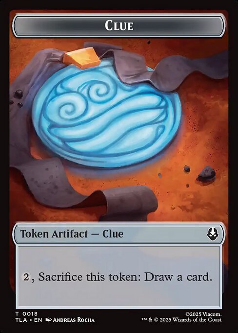 Ally (0007) // Clue (0018) Double-Sided Token (TLA-7 // 18)