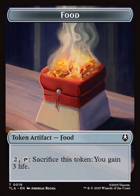 Dragon // Food (0019) Double-Sided Token (TLA-9 // 19)