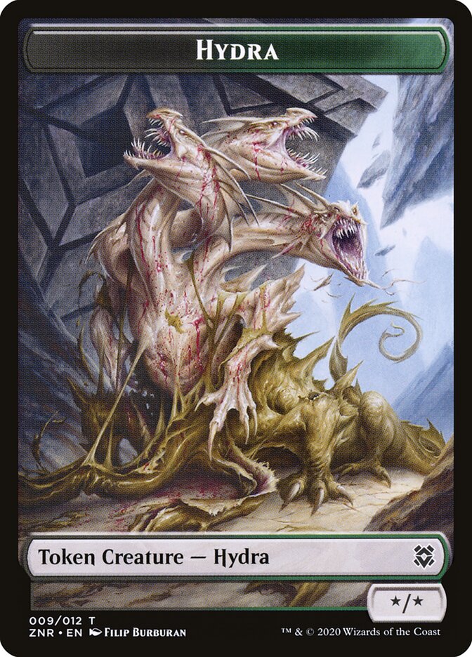 Angel Warrior // Hydra Double-Sided Token (ZNR-1 // 9) (Foil)