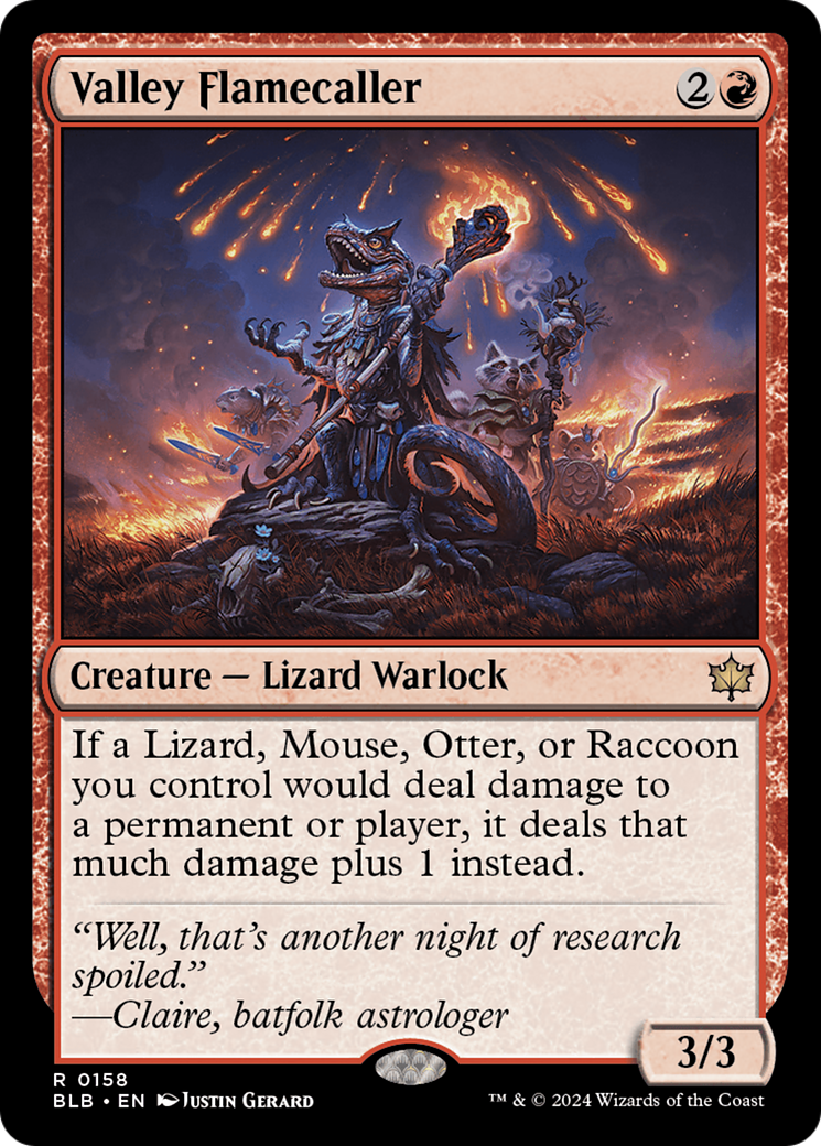 Valley Flamecaller (BLB-158) (Foil)