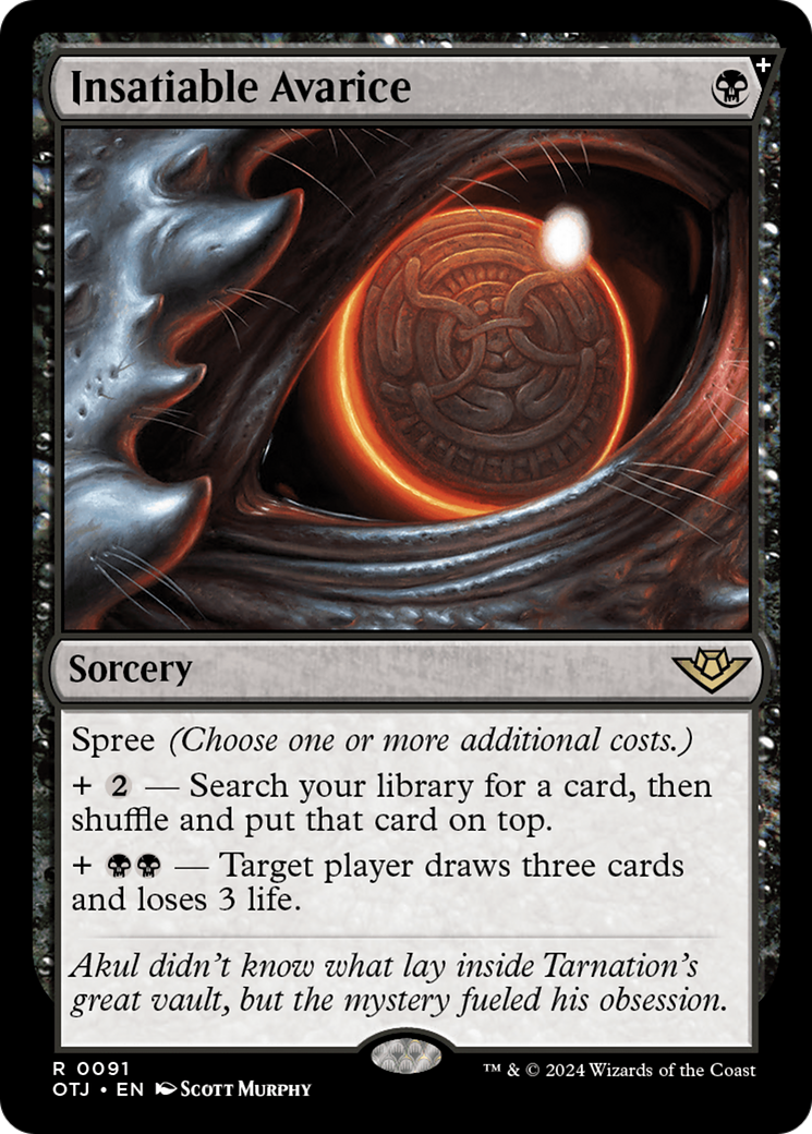 Insatiable Avarice (OTJ-091) (Foil)