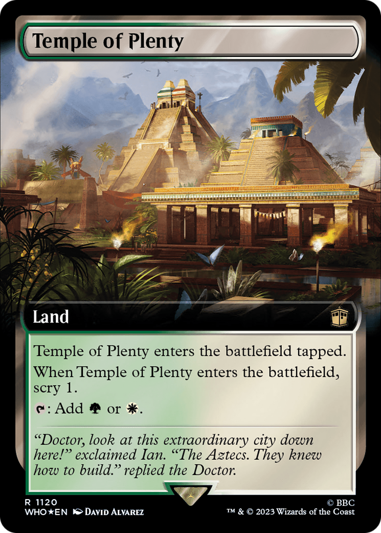 Temple of Plenty (WHO-1120) (Extended Art) (Surge Foil)