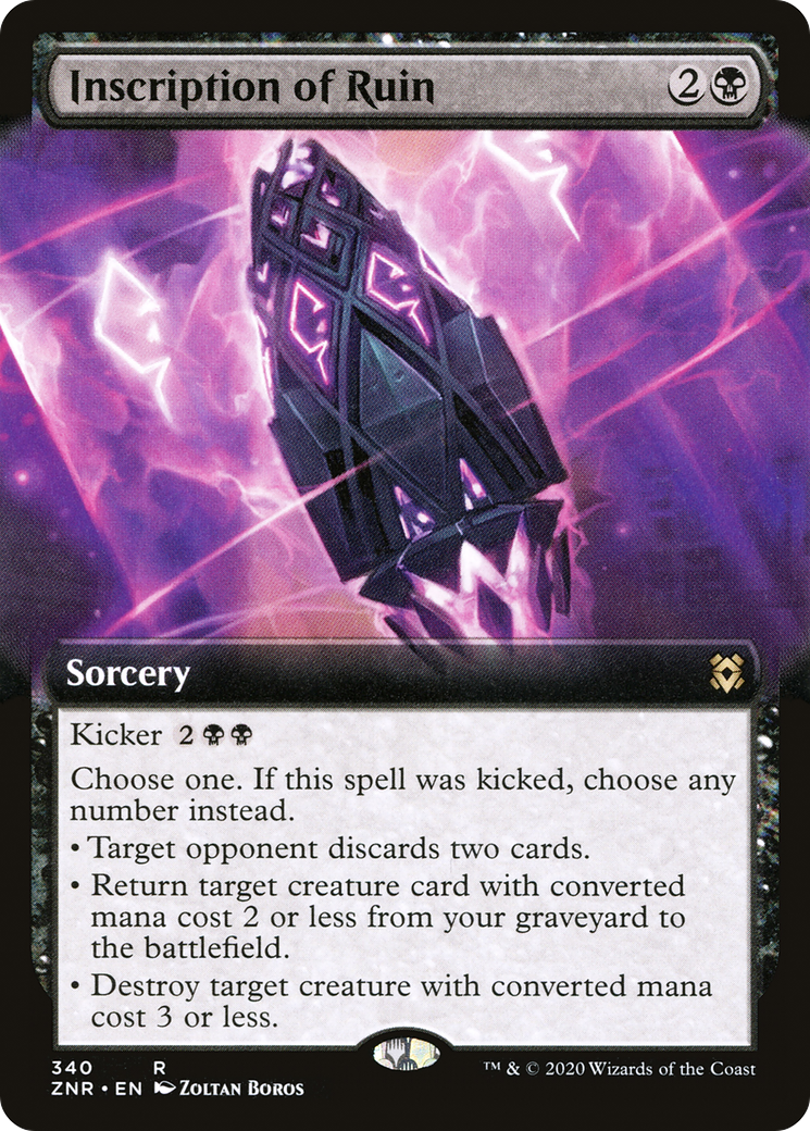 Inscription of Ruin (ZNR-340) (Extended Art)