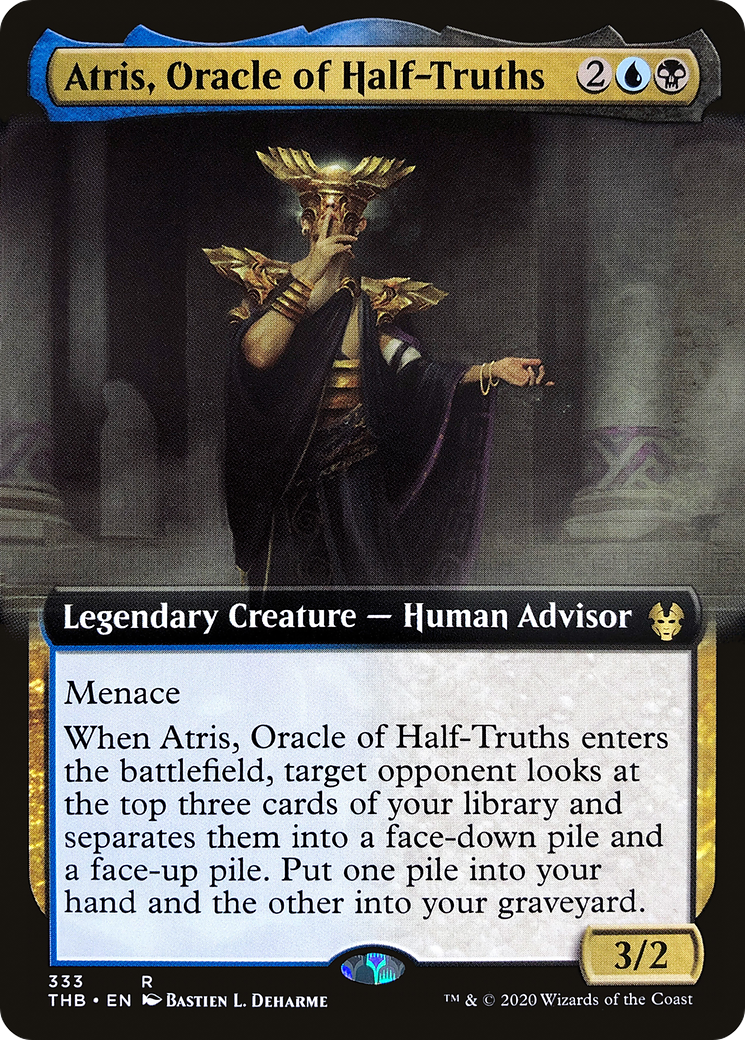 Atris, Oracle of Half-Truths (THB-333) (Extended Art) (Foil)