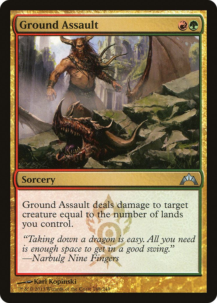 Ground Assault (GTC-168) (Foil)