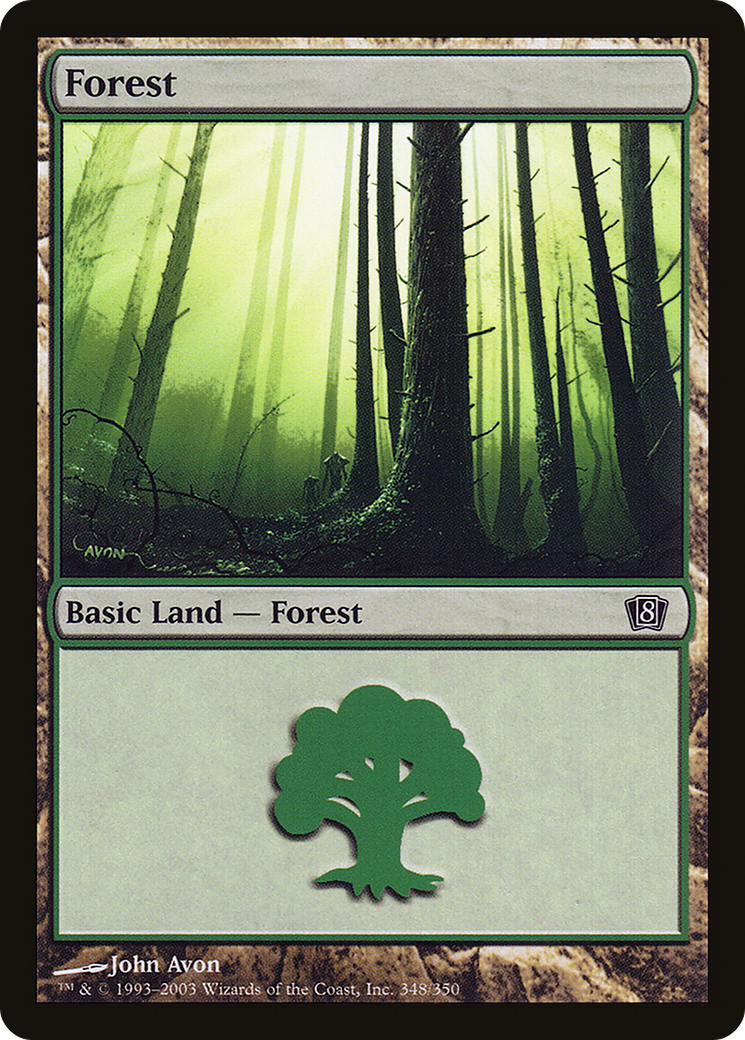 Forest (348) (8ED-348★) (Foil)