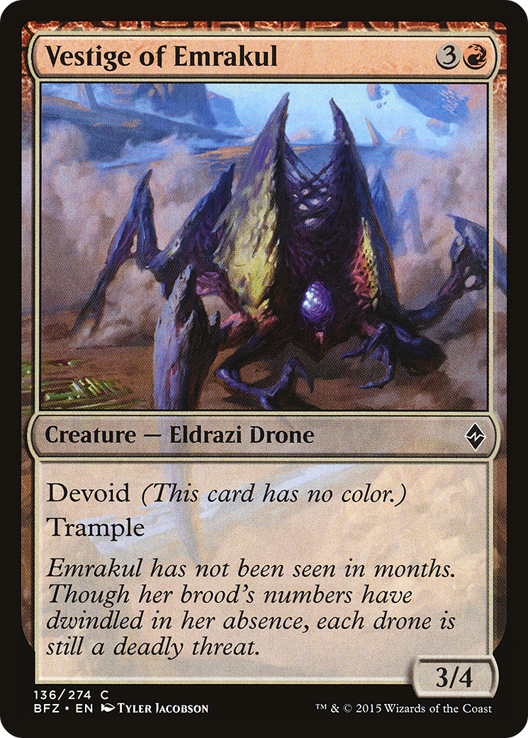 Vestige of Emrakul (BFZ-136) (Foil)