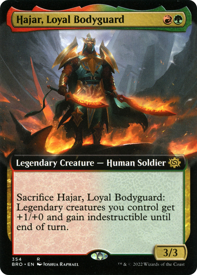 Hajar, Loyal Bodyguard (BRO-354) (Extended Art) (Foil)
