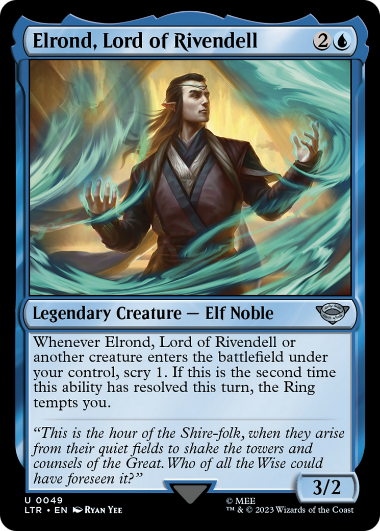 Elrond, Lord of Rivendell (LTR-049) (Foil)