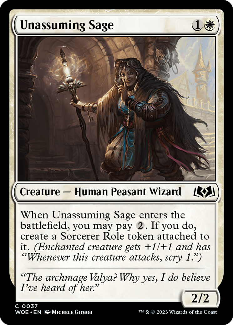Unassuming Sage (WOE-037) (Foil)