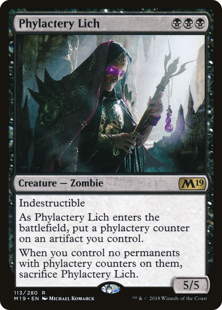 Phylactery Lich (M19-113) (Foil)