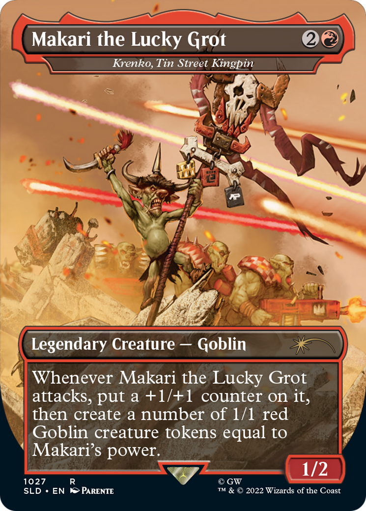 Makari the Lucky Grot / Krenko, Tin Street Kingpin (SLD-1027) (Borderless)