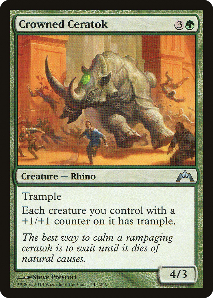 Crowned Ceratok (GTC-117) (Foil)