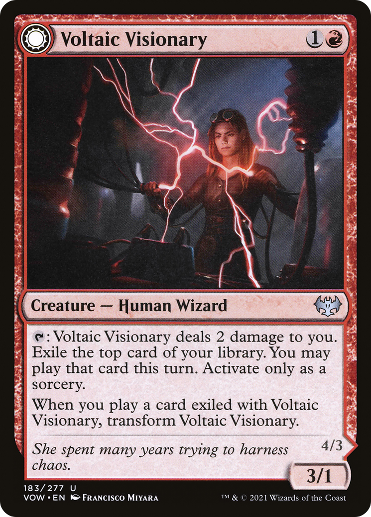 Voltaic Visionary // Volt-Charged Berserker (VOW-183) (Foil)