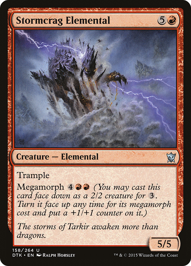 Stormcrag Elemental (DTK-158) (Foil)