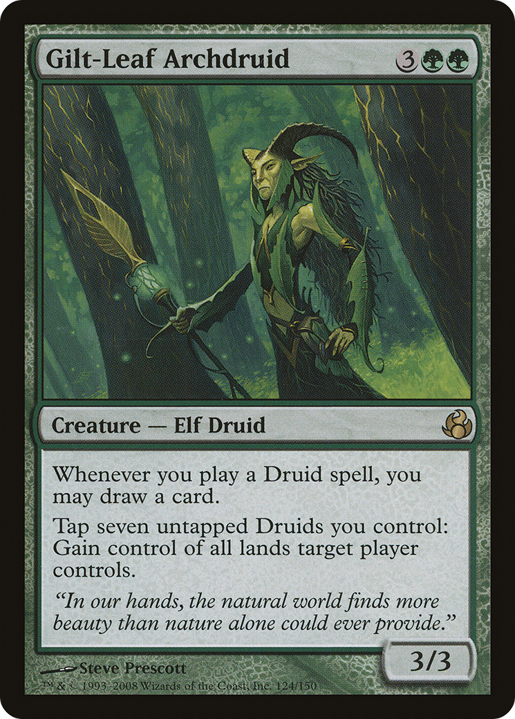 Gilt-Leaf Archdruid (MOR-124) (Foil)