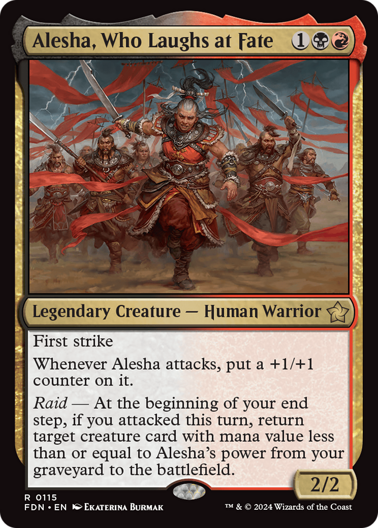 Alesha, Who Laughs at Fate (FDN-115) (Foil)