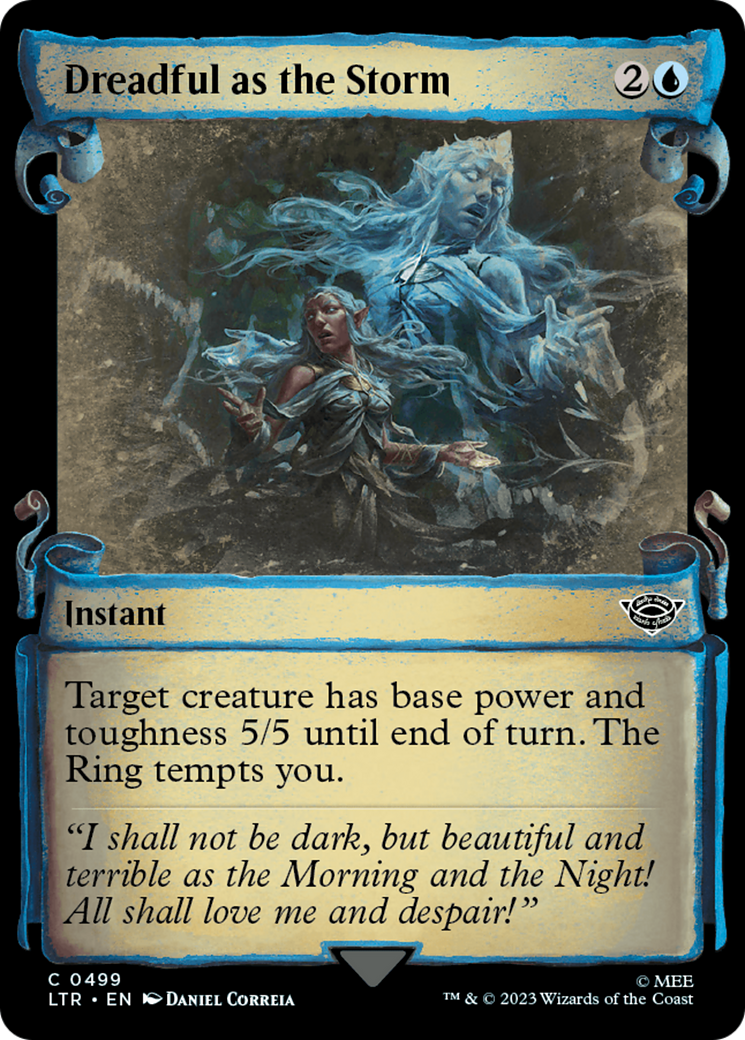 Dreadful as the Storm (LTR-499) (Showcase) (Scroll) (Foil)