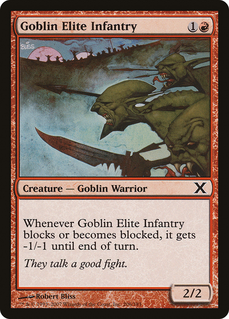 Goblin Elite Infantry (10E-206) (Foil)